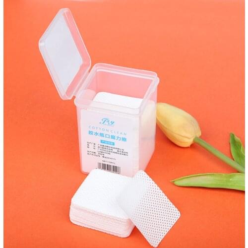 200PCS/box Eyelash Extension Glue Bottle Mouth cleaning Removal Cotton Pads Glue bottle mouth wipe Cotton Pads