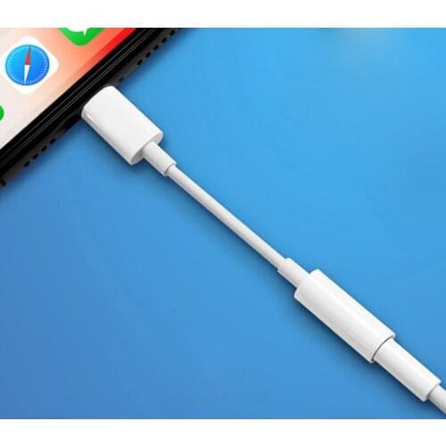 Headphone Adapter for IPhone 7 8 11 X XR AUX Earphone Adaptador on IOS 14 11 12 13 To 3.5mm Jack Female Male Charger Adapters