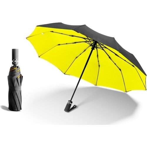 Automatic 3Folding Women Double Umbrella Men Wind Resistant 10K Large Umbrella Rain Female Gift Parasol зонт