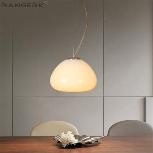 BANGERK Nordic Modern Pendant Light LED E27 Dining Room Glass Art Hanging Lamp Loft Home Decor Indoor Lighting Droplight