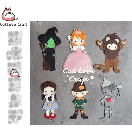 Catlove Fairy tale characters Metal Cutting Dies Scrapbooking Stencil Die Cuts Card Making DIY Craft Embossing New Dies For 2021
