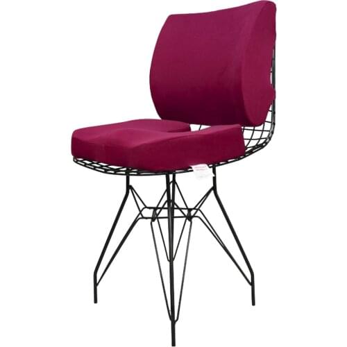 Visco Waist Pad And Coccyx Living Cushion Visco Damson Purple Suit