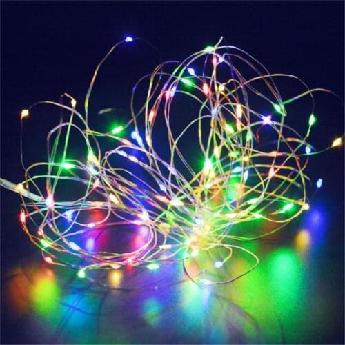 50/100/150Leds Garland String Lights Copper Wire Fairy Lights Holiday Lamp For Christmas Tree Wedding Party Home Decoration
