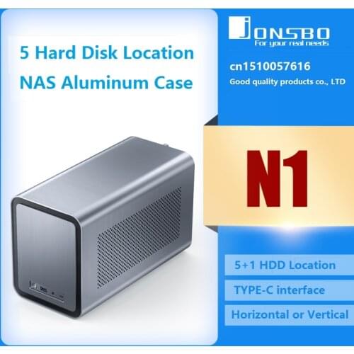 JONSBO N1 NAS Server Storage All-In-One Small Case Multimedia 5 Hard Disk Location Hot-Swappable Chassis