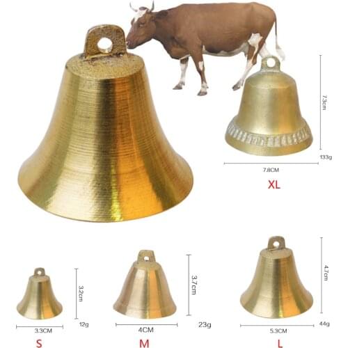 Livestock Cow Horse Sheep Dog Equipment Grazing Bells Prevent The Loss Pure Copper Material Crisp Loud Farm Bell