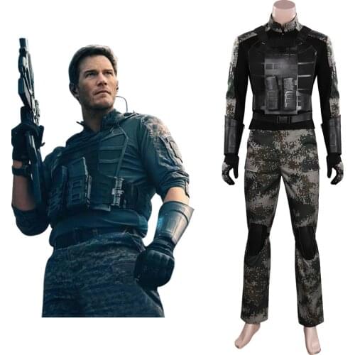 The Tomorrow War - Dan Forester Cosplay Costume Camouflage Ghillie Uniform Outfits Halloween Carnival Suit
