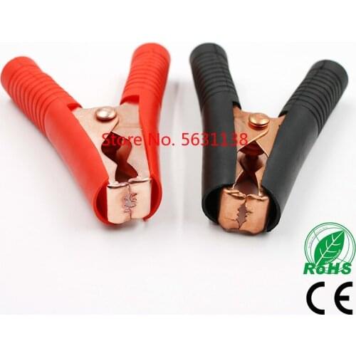Hot Car Alligator Clips Battery Clamps Crocodile Clip 100A Red+Black for Auto Battrey Charger Charging Connect Connector Socket