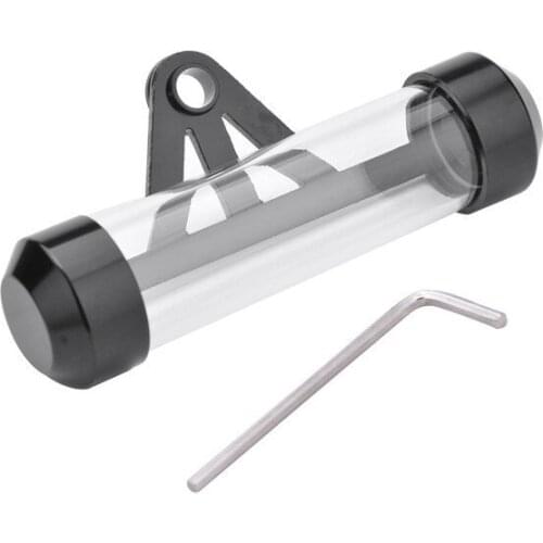 Motorcycle/Motorbike Bike Waterproof Moped Round Tax Disc Holder Tube Aluminum