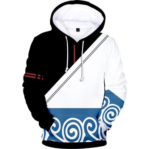 Gintama Hoodies Men Women Cute Sweatshirts Harajuku Sakata Gintoki Cartoon Pullovers Hoodies Jacket Autumn Warm Anime Streetwear