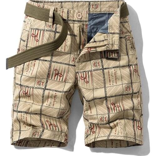 New Arrival Mens Baggy Multi Pocket Military Cargo Shorts Male Cotton Short Overall Pants 18052