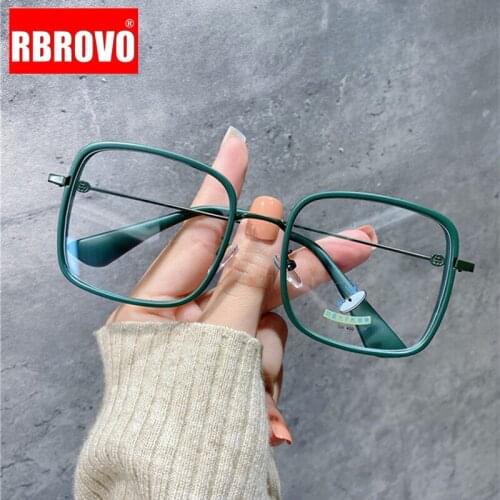RBROVO Optical Glasses Frame Women Square Women Eyeglasses Anti Blue Light Eyewear Retro Brand Designer Eye Glasses Frame Women