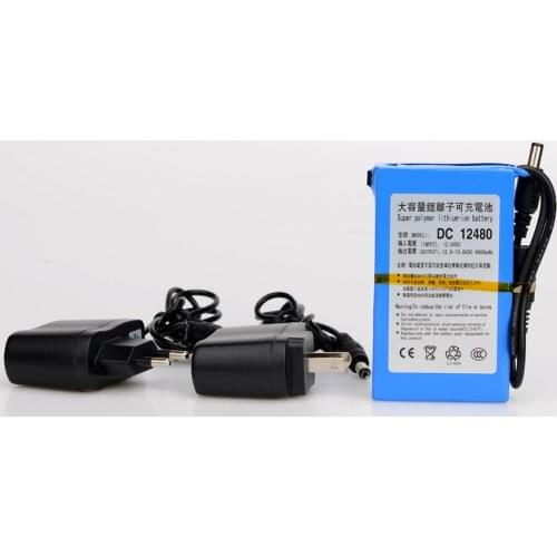 MasterFire DC 12480 12V 4800MAH Super Large Capacity Rechargeable Li-ion Battery Lithium-ion Batteries Pack For CCTV Camera