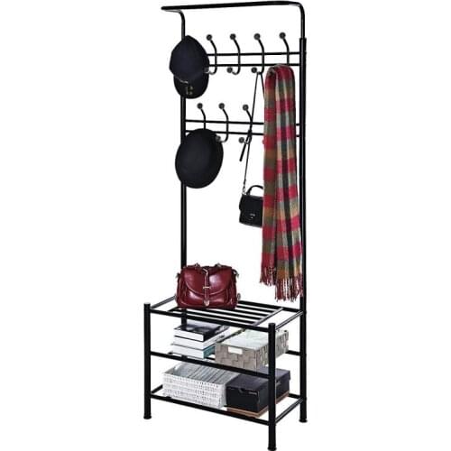 Adjustable Coat Rack Large Capacity Bedroom Wardrobe Closet Clothes Hanger Mutifunctional Storage Organizer Clothes Rack HWC