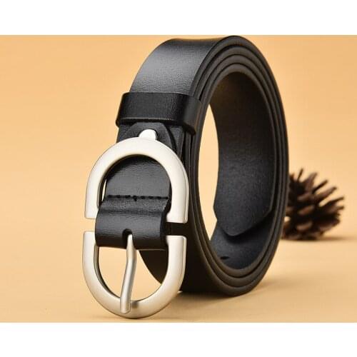 Fashion Womens Belt High Quality Genuine Leather Belts Luxury DesignerWomen Dress and Jeans Belts Metal Pin Buckle Waist Belts