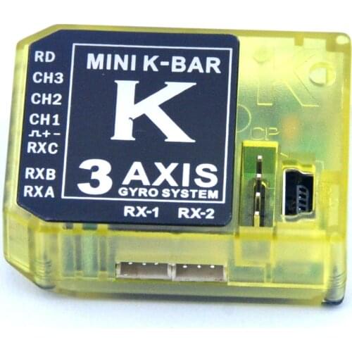 3 Axis Gyro KBAR K-BAR K8 Flybarless System For Mikado VBAR ALIGN T-REX etc. 450 550 600 700 DFC FBL RC Helicopter
