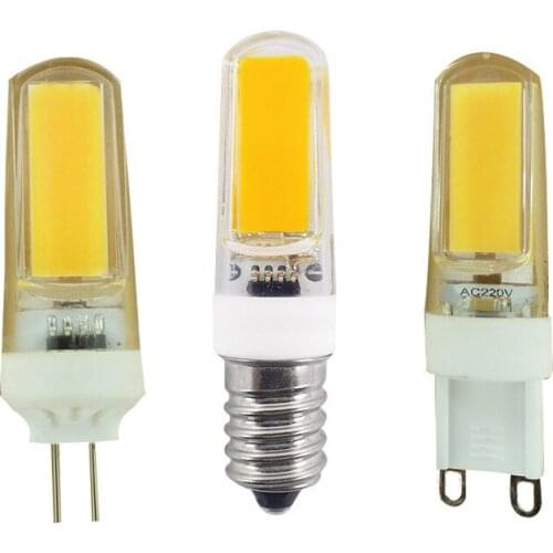 LED G4 G9 E14 Lamp Bulb 2609 COB AC 220V 3W LED Lighting Lights replace Halogen Spotlight Chandelier Light 360 Beam Angle