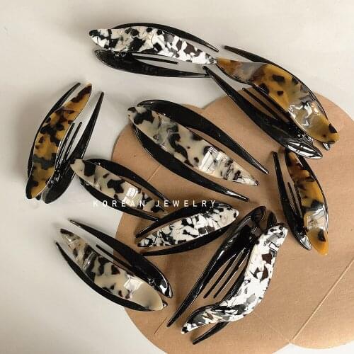 Woman Acetate Duckbill Clips Women Hairpins Korean Style Hair Claws Barrettes Lady Fashion Headwear Hairgrip Hair Accessories