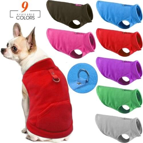 Winter Fleece Pet Dog Clothes Puppy Clothing French Bulldog Coat Pug Costumes Jacket For Small Dogs Chihuahua Vest Hondenkleding