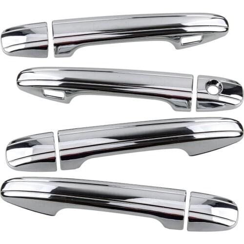 1 Set Car Silver Exterior Door Handle Cover Cap Fit For Toyota Sienna 2011 2012 2013 2014 2015 2016 2017 2018 2019 2020