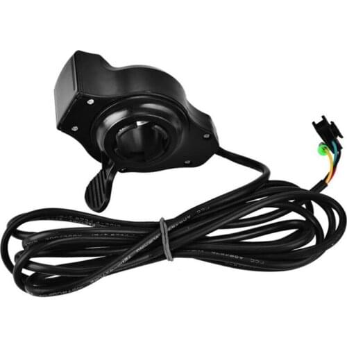 1 Set E-bike Handlebar Electric Scooter Accelerator Thumb with LCD Display Black Bicycle Grips Accessories