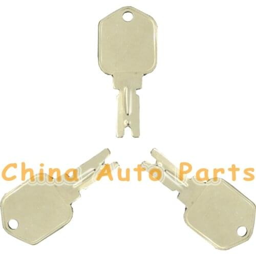 3 KEYS fits FORKLIFT CLARK YALE DAEWOO GRADALL JLG HYSTER CAT SKYTRAC POLAK 186304