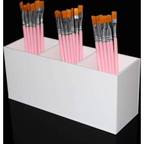 Acrylic Makeup Organizer Table Cosmetic Holder Makeup Tools Storage Box Orangnizer and Brush Container Black&White