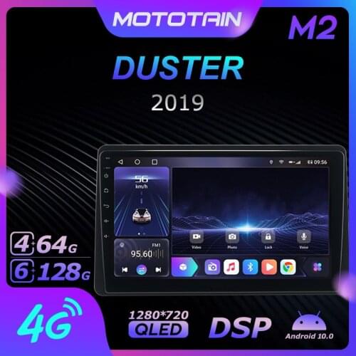1280*720 Android 10.0 Mototain Car Multimedia Auto Radio for RENAULT DUSTER 2019 4G LTE Audio GPS Player 8 Core 6G 128G SPDIF