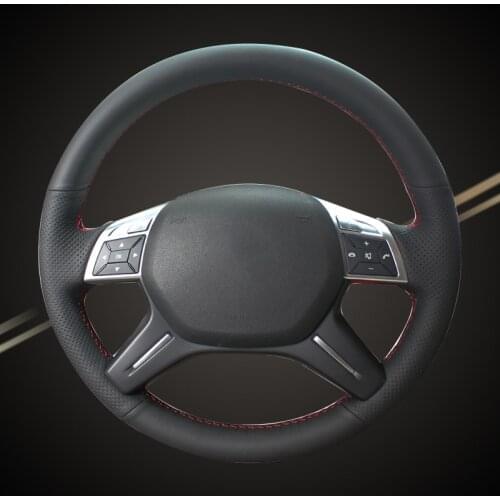 Car Braid On The Steering Wheel Cover for Mercedes-Benz GL350 ML350 DIY Auto Braiding Covers Interior Accessories Car-styling