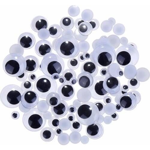 DIY Colorful Plush Stick Soft Fluffy Pompoms Handmade Art Crafts Toys For Kids Doll Eyes Toy Accessories Baby Creativity Gifts