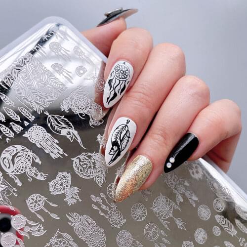 Nail art stamping plates template flowers image plate zjoys series nail printing tools 9.5*14cm