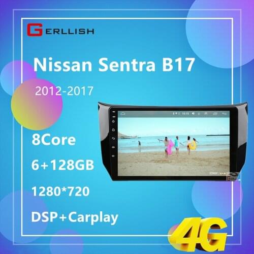 Gerllish Android For Nissan Sentra B17 Sylphy 2012 - 2017 Car Radio Multimedia Video Player Gps Navigation No 2din 2 din dvd