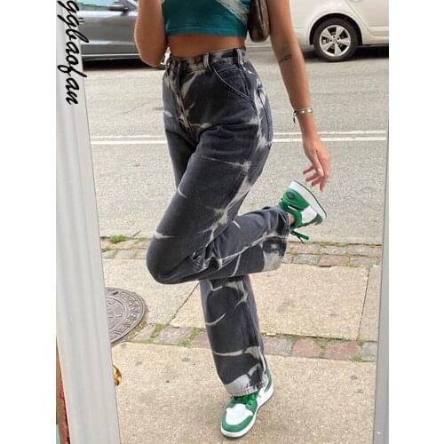 GGBAOFAN Women's Straight Jeans