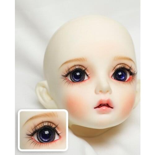 BJD doll eyes suitable for 1-3 1-4 1-6 size blue patterned flash pupil 14mm 16mm doll accessories