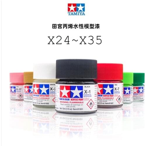 10ml Tamiya model special paint [acrylic water-based] Bright light Colors Painting For Assembly Model X24~X35 (2)