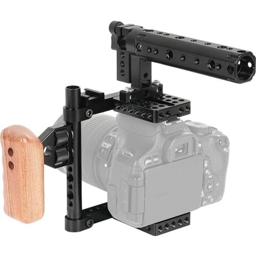 CAMVATE Camera Cage Rig For Canon 60D/70D/7D Mark II/5DSR/5DS/Nikon D7000/D7100,D7200,D300S,D610/A99/A58,A7/A7II/GH5/GH4/GH3/GH2