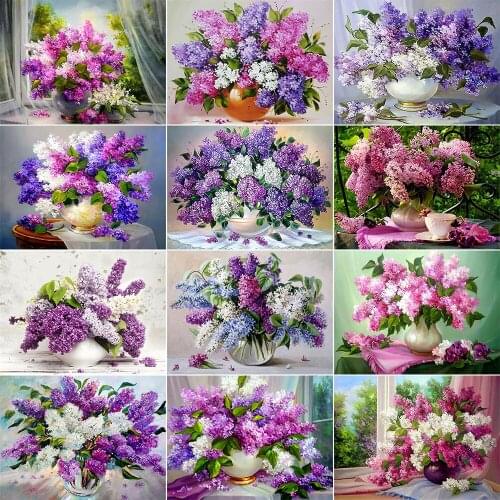 XUEQIXIAOZU Full Round Flower and bottle Diamond embroidery 5D DIY Diamond painting Home Diamond mosaic painting Decorate gifts