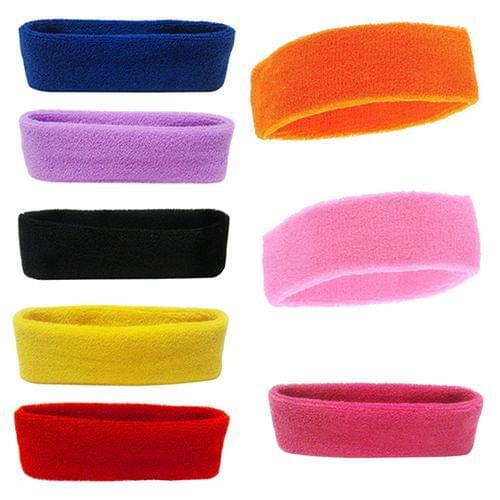 Fashion Unisex Sport Headband Yoga Gym Stretch Solid Color Head Hair Band Hairband Headwear Hair Styling Accessories