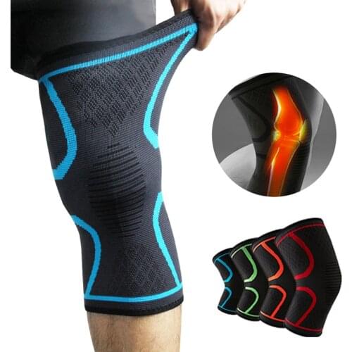 Knee Brace Compression Sleeve Non-Slip Running Hiking Soccer Basketball Meniscus Tear Arthritis Single Wrap Kneepads Knee Pads