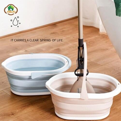 MSJO Portable Foldable Bucket Tourism Outdoor Folding Bucket Car Bathroom Wash Camp Supplies Kitchen Collapsible Laundry Bucket