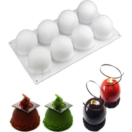 8 Grid Mousse Silicone Cake Mold DIY Baking Sugar Tool Edding Cake Decorating Tools Fondant Sugarcraft Cake Mold