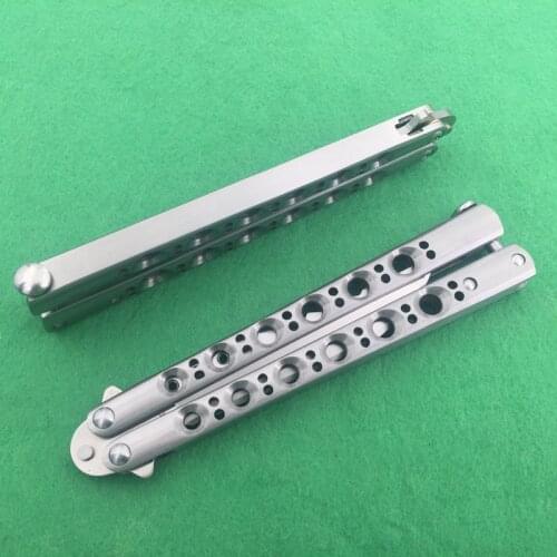 Butterfly in knife Trainer knife Theone 41 42S 43 Shaped Channel 440C blade steel handle Jilt Knife Pocket survival tools