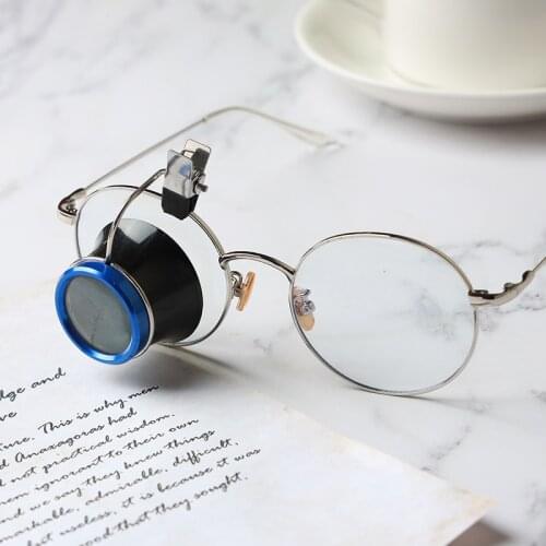 10X Clip On Eyeglass Magnifier Watch Repair Tool Loupes Magnifying Lens Portable Watchmakers Loupe Jewellers Tools