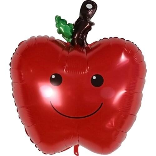 1pc Red Apple Fruit Foil Balloon Happy Birthday Balloons Watermelon Pineapple Orange Wedding Holiday Festival Decoration Toy