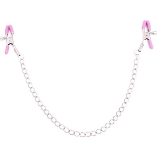 Nipple Clamps with Metal Chain Sex Bondage Adult Sex Toys Products Bell Nipple Clamp Emotion Supplies Metal Taste Breast Clips