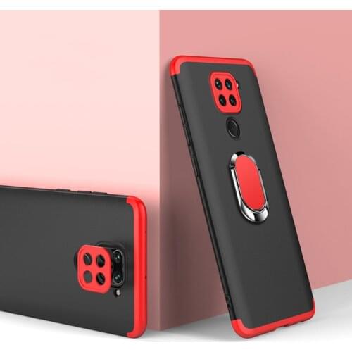 For Xiaomi Redmi Note 9 Pro Max 9S 9T Hard PC 3 in 1 With Stand Ring protective Back Cover Case For Xiaomi Redmi 9 9C 9A 9T