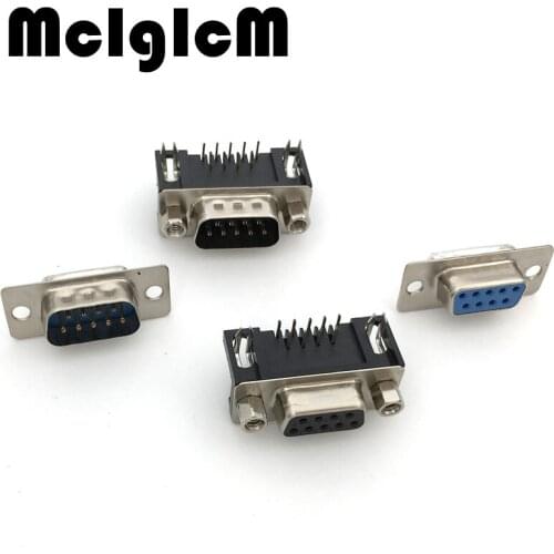 10pcs/lot Computer DB9 DR9 Female Male to Solder Type Adapter Connector