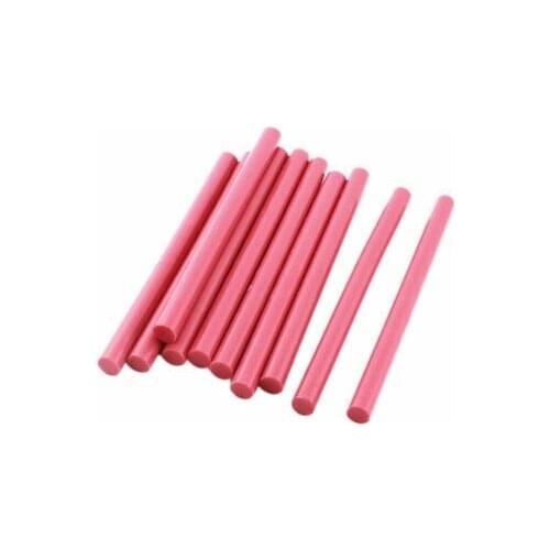 10 Pcs Rose Hot Melt Glue Gun Adhesive Sticks 7mm x 100mm for Crafting Models
