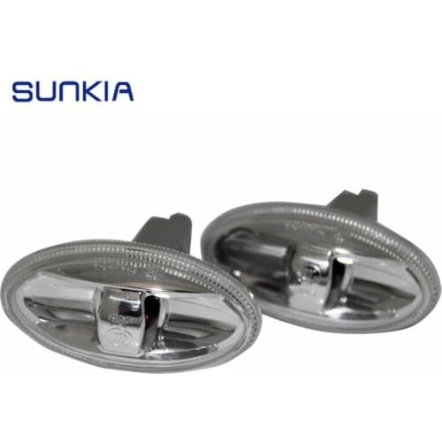 2Pcs/Lot SUNKIA Car Side Lamp Turn Signals Lights For Peugeot 206 307