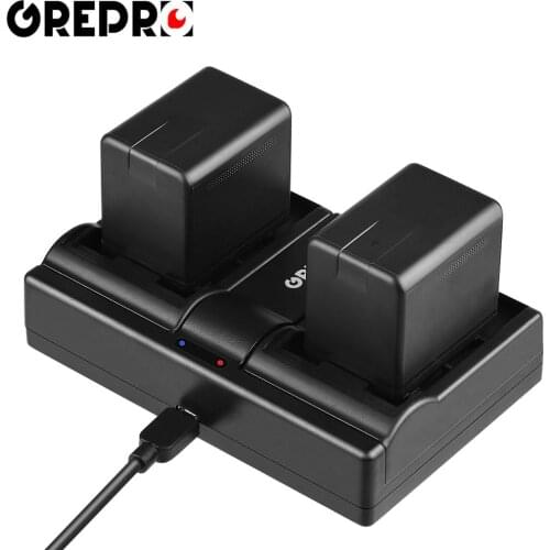 2 Pcs VW VBT380 VW-VBT380 battery + Dual USB charger for Panasonic VW-VBT190 HC-V770, HC-V720, HC-V727, HC-V730, HC-V750 HC-V760