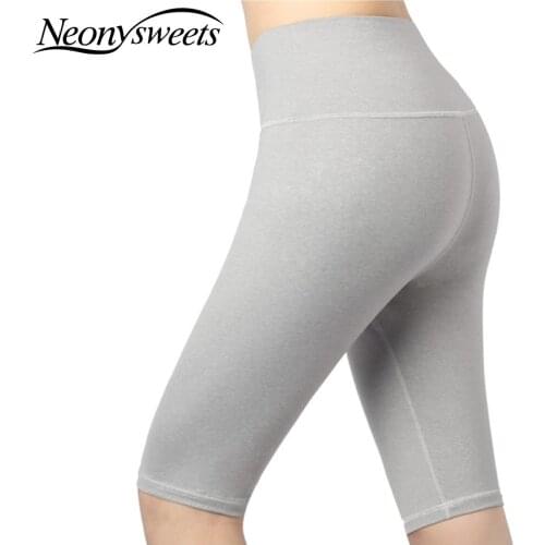 2021 Summer High Waist Short Yoga Pants Comfy Workout Sport Shorts Athletic Gym Shorts Seamless Yoga Pants